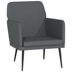 Poltrona Grigio 61x78x80 cm Similpelle