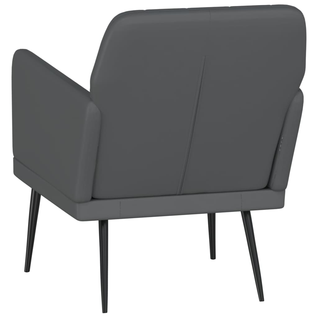 Poltrona Grigio 61x78x80 cm Similpelle