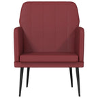 Poltrona Rosso Vino 61x78x80 cm Similpelle