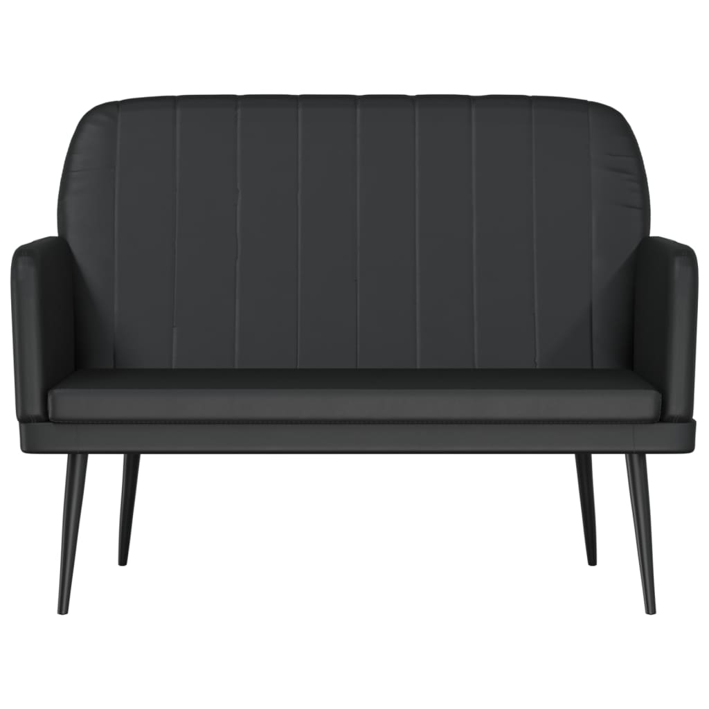 Panca Nera 107x80x81 cm in Similpelle