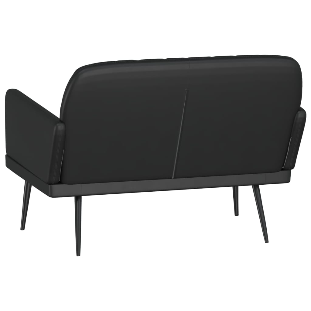 Panca Nera 107x80x81 cm in Similpelle