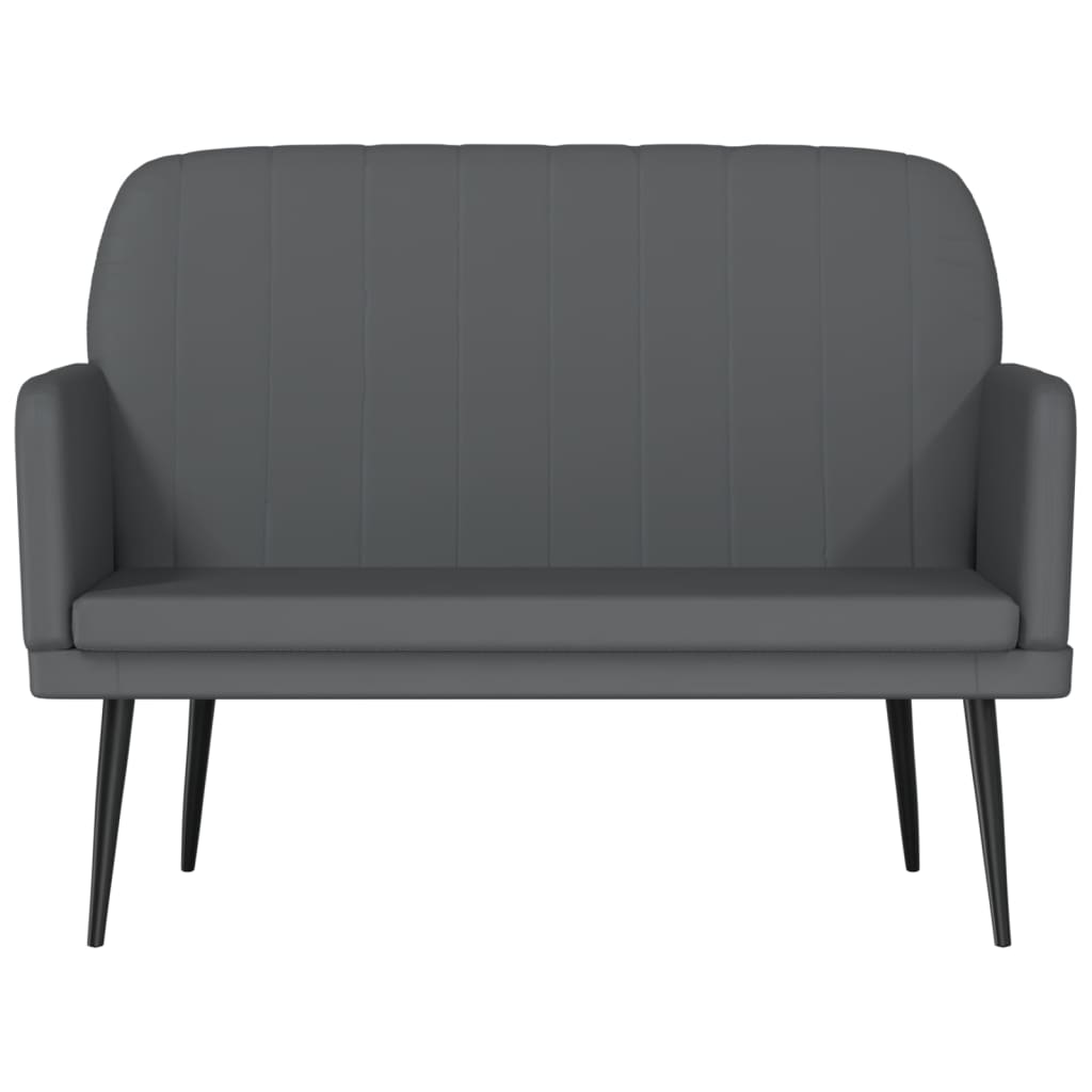 Panca Grigia 107x80x81 cm in Similpelle