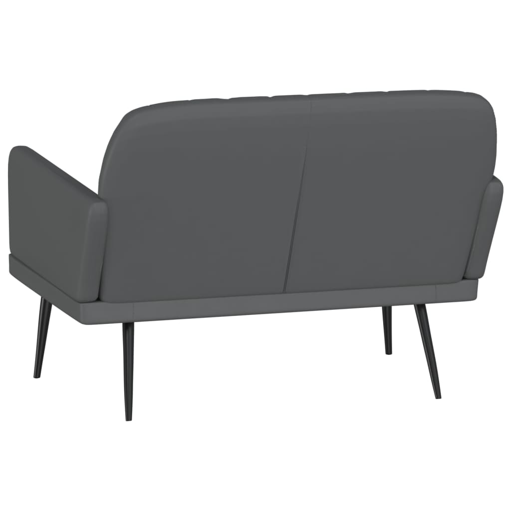 Panca Grigia 107x80x81 cm in Similpelle