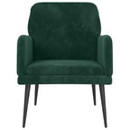 Poltrona Verde Scuro 62x79x79 cm Velluto