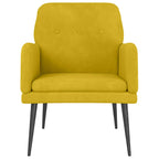 Poltrona Gialla 62x79x79 cm Velluto