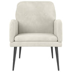 Poltrona Crema 62x79x79 cm Velluto