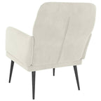 Poltrona Crema 62x79x79 cm Velluto