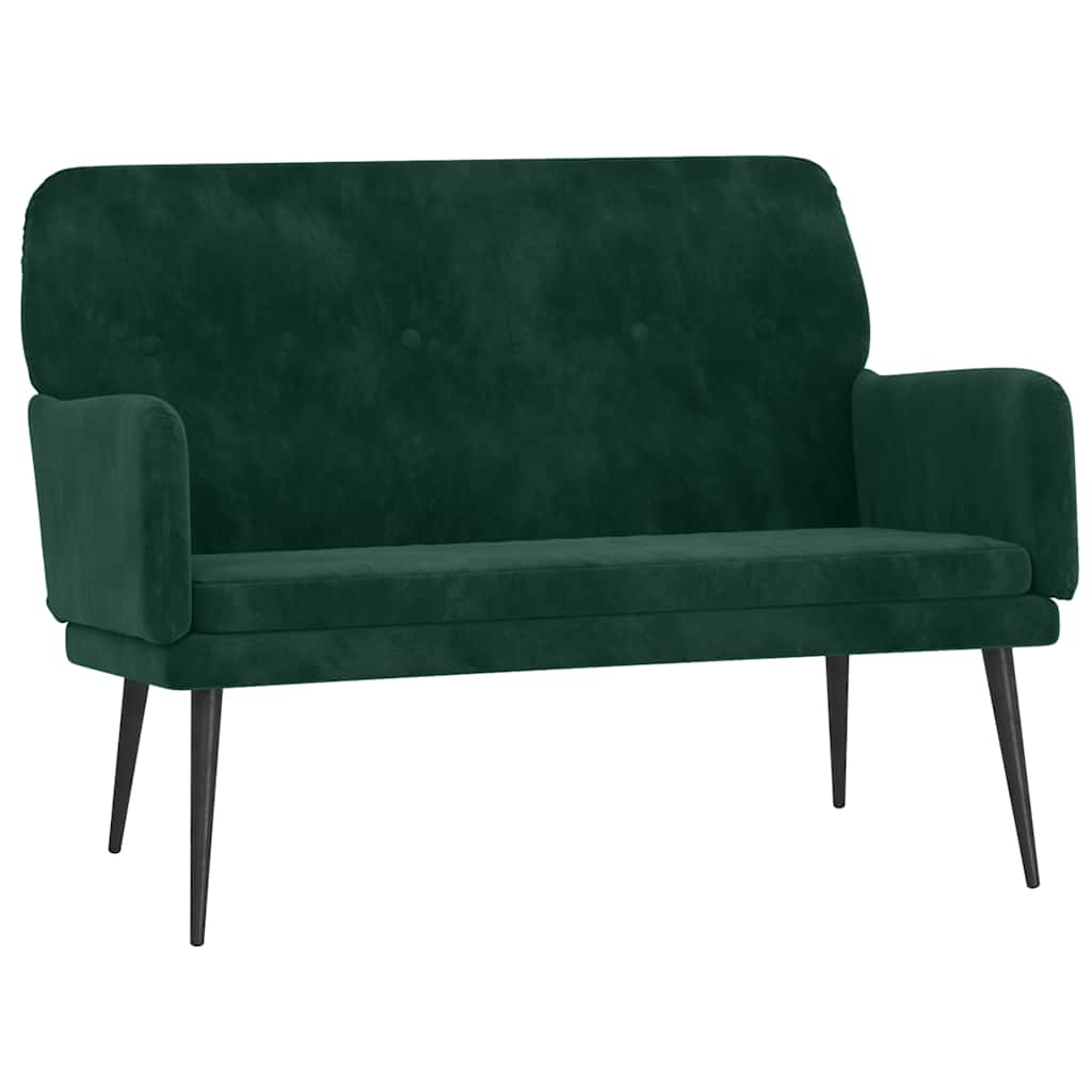 Panca Verde Scuro 108x79x79 cm in Velluto