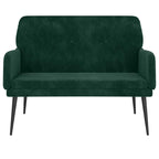 Panca Verde Scuro 108x79x79 cm in Velluto