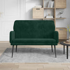 Panca Verde Scuro 108x79x79 cm in Velluto