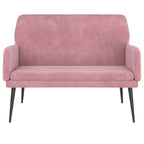 Panca Rosa 108x79x79 cm in Velluto