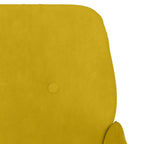 Panca Gialla 108x79x79 cm in Velluto