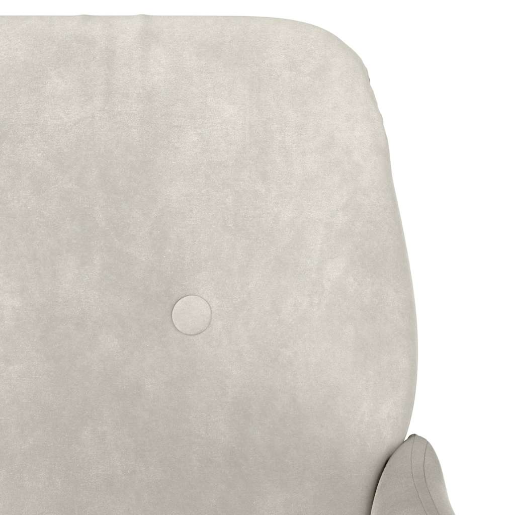 Panca Crema 108x79x79 cm in Velluto