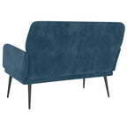 Panca Blu 108x79x79 cm in Velluto