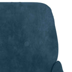 Panca Blu 108x79x79 cm in Velluto