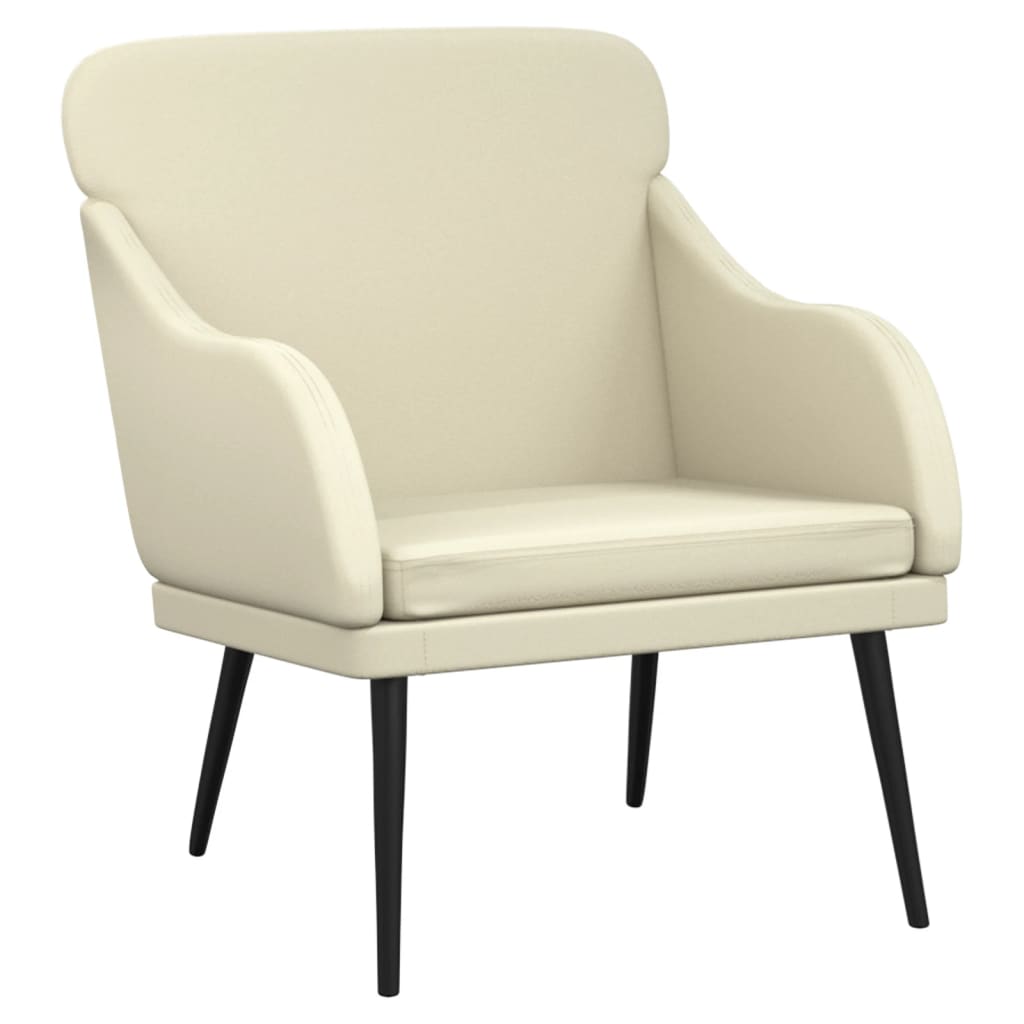 Poltrona Crema 63x76x80 cm Similpelle