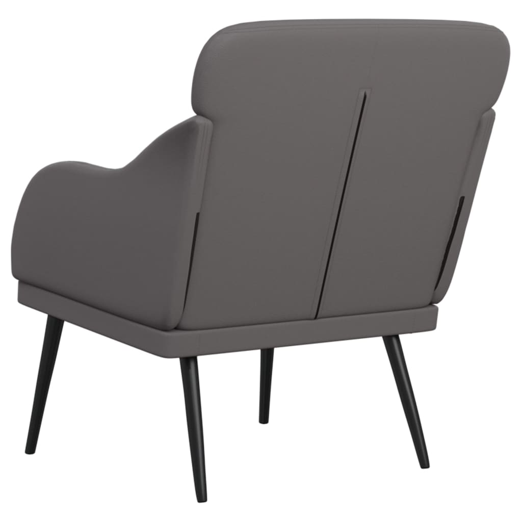 Poltrona Grigia 63x76x80 cm Similpelle
