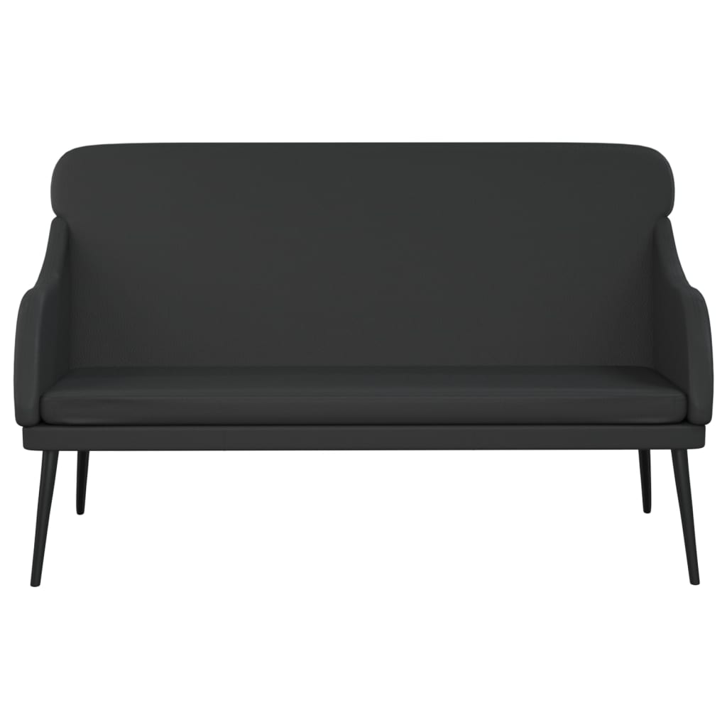 Panca Nera 110x76x80 cm in Similpelle