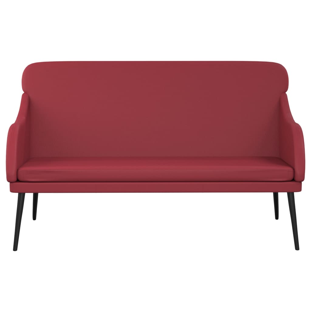 Panca Rosso Vino 110x76x80 cm in Similpelle