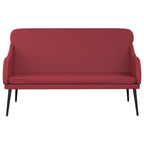 Panca Rosso Vino 110x76x80 cm in Similpelle