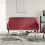 Panca Rosso Vino 110x76x80 cm in Similpelle