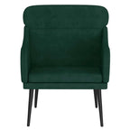 Poltrona Verde Scuro 63x76x80 cm Velluto