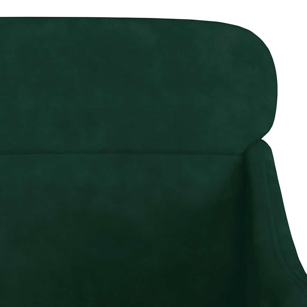 Poltrona Verde Scuro 63x76x80 cm Velluto