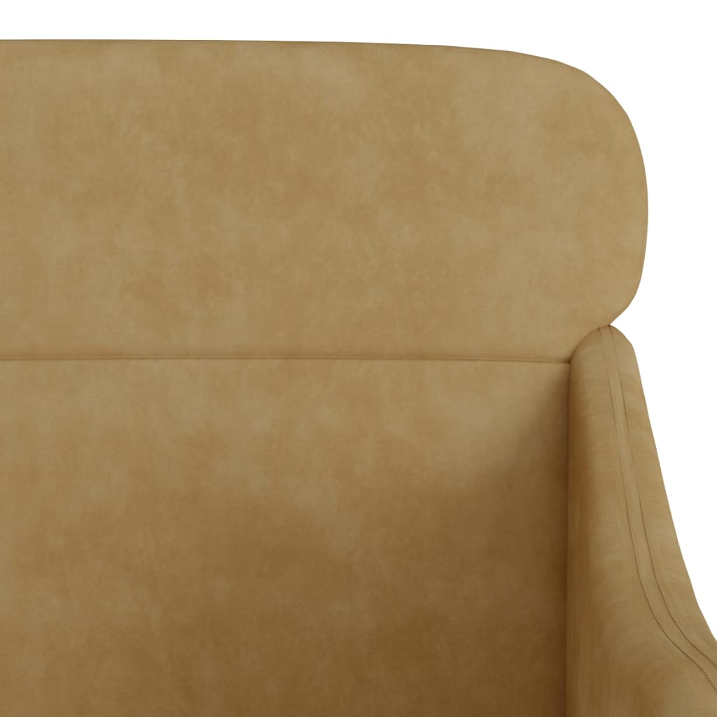 Poltrona Marrone 63x76x80 cm Velluto