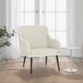 Poltrona Crema 63x76x80 cm Velluto
