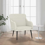 Poltrona Crema 63x76x80 cm Velluto