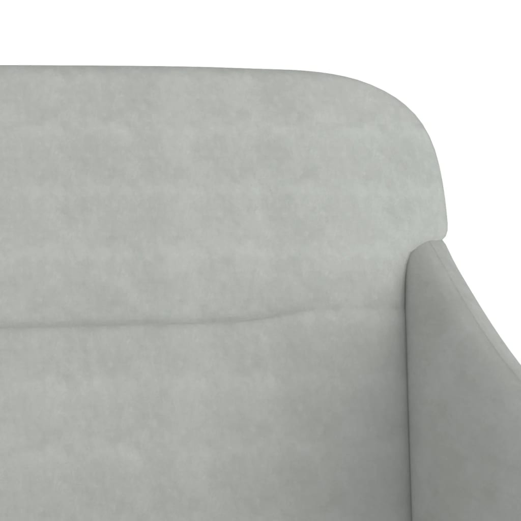 Panca Grigio Chiaro 110x76x80 cm in Velluto
