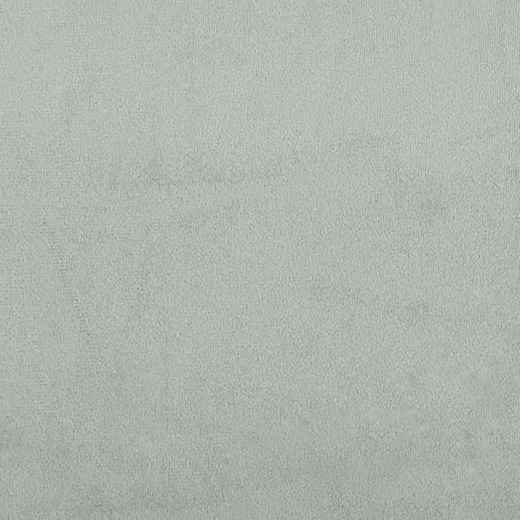 Panca Grigio Chiaro 110x76x80 cm in Velluto