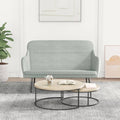 Panca Grigio Chiaro 110x76x80 cm in Velluto