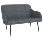 Panca Grigio Scuro 110x76x80 cm in Velluto