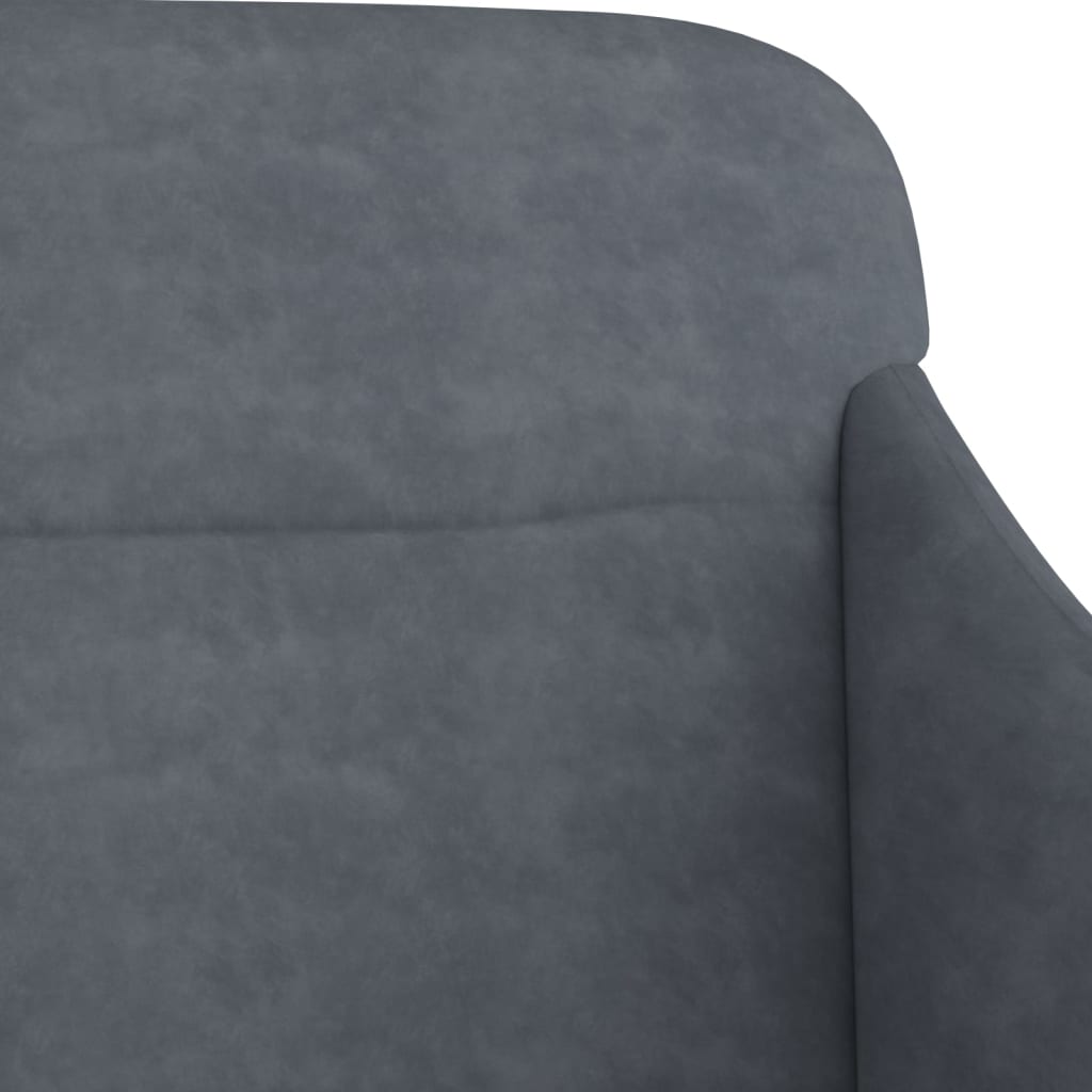 Panca Grigio Scuro 110x76x80 cm in Velluto