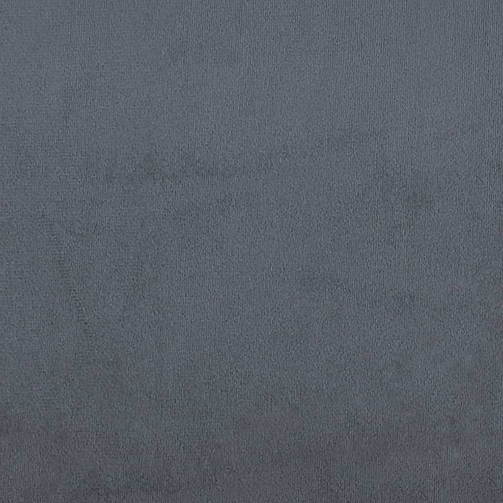 Panca Grigio Scuro 110x76x80 cm in Velluto