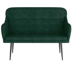 Panca Verde Scuro 110x76x80 cm in Velluto
