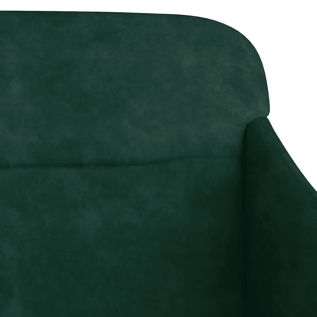 Panca Verde Scuro 110x76x80 cm in Velluto