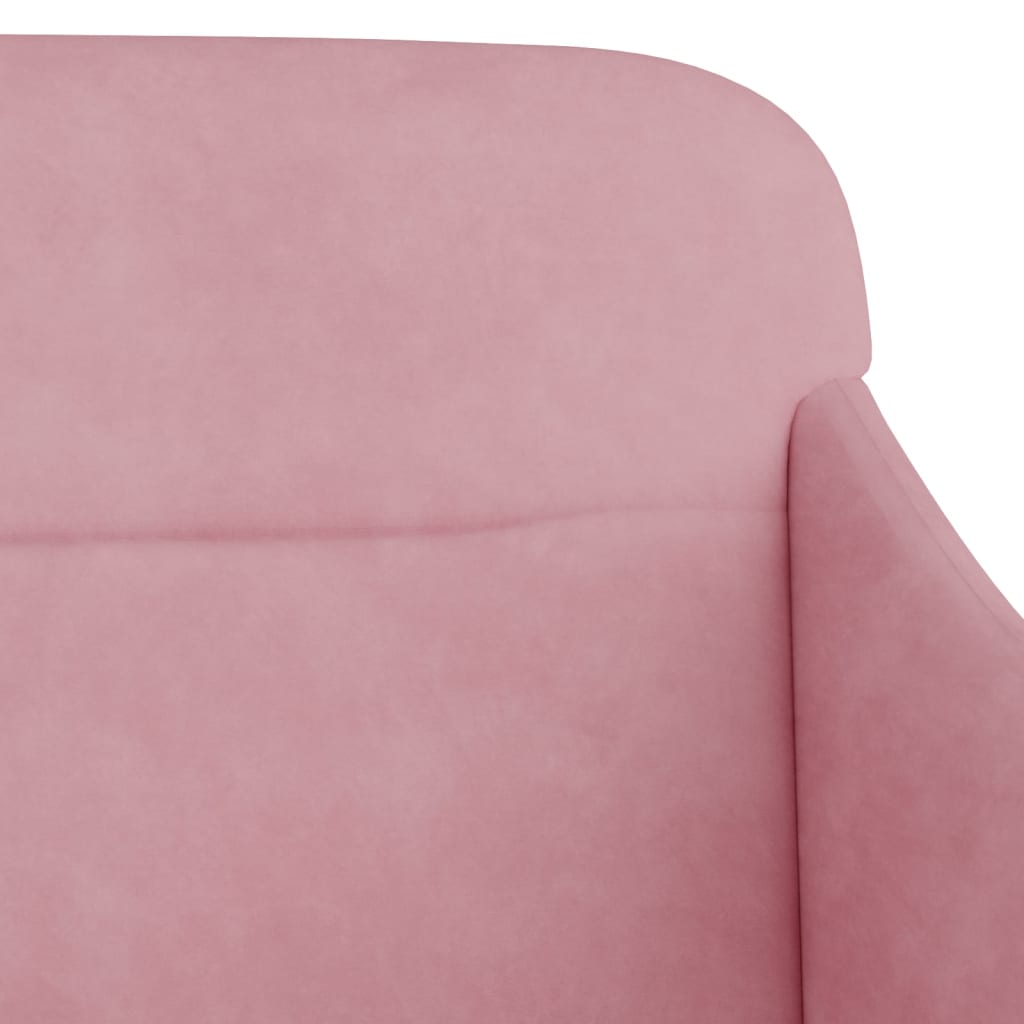 Panca Rosa 110x76x80 cm in Velluto