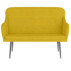 Panca Gialla 110x76x80 cm in Velluto