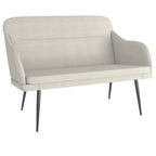 Panca Crema 110x76x80 cm in Velluto