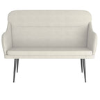 Panca Crema 110x76x80 cm in Velluto