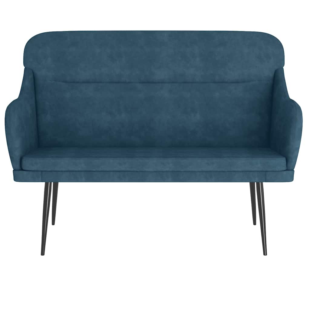 Panca Blu 110x76x80 cm in Velluto