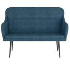 Panca Blu 110x76x80 cm in Velluto