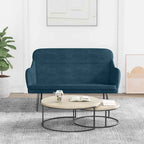 Panca Blu 110x76x80 cm in Velluto