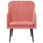 Poltrona Rosa 63x76x80 cm Velluto