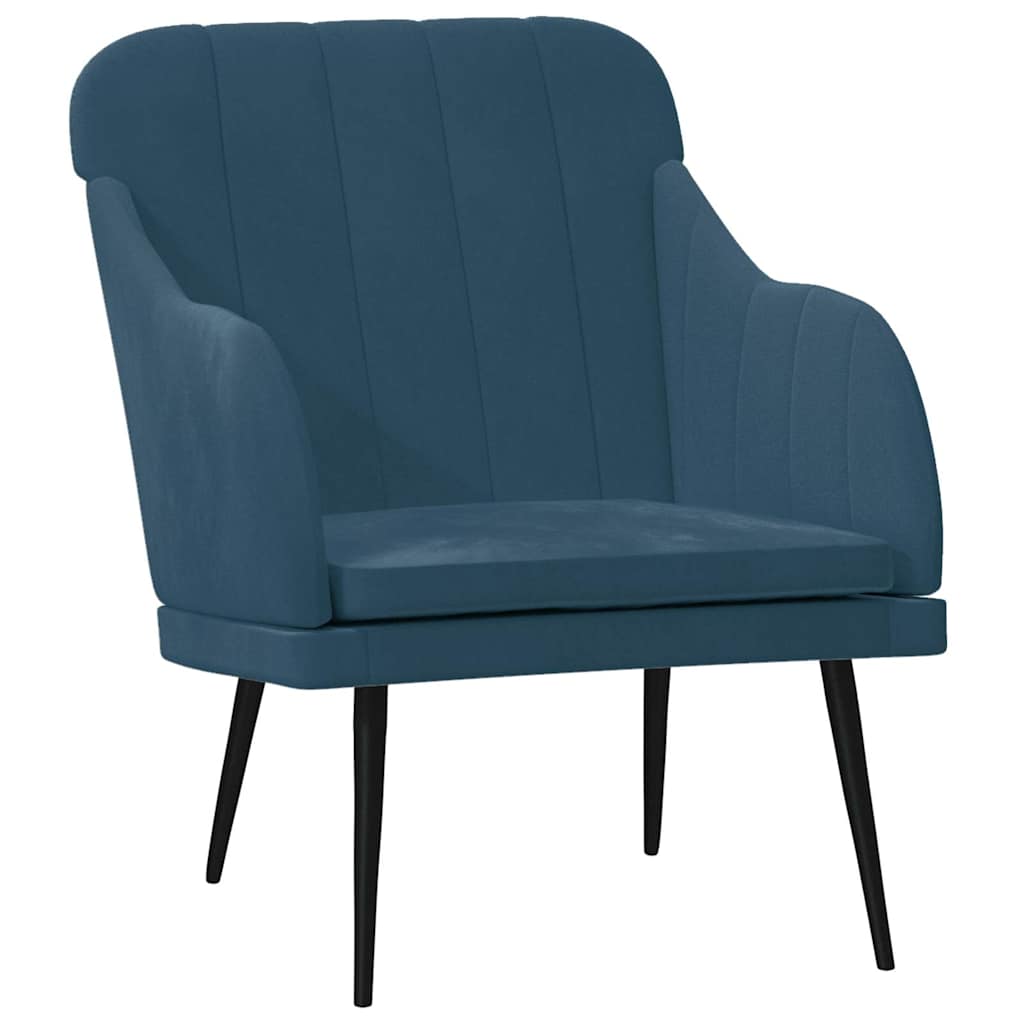 Poltrona Blu 63x76x80 cm Velluto