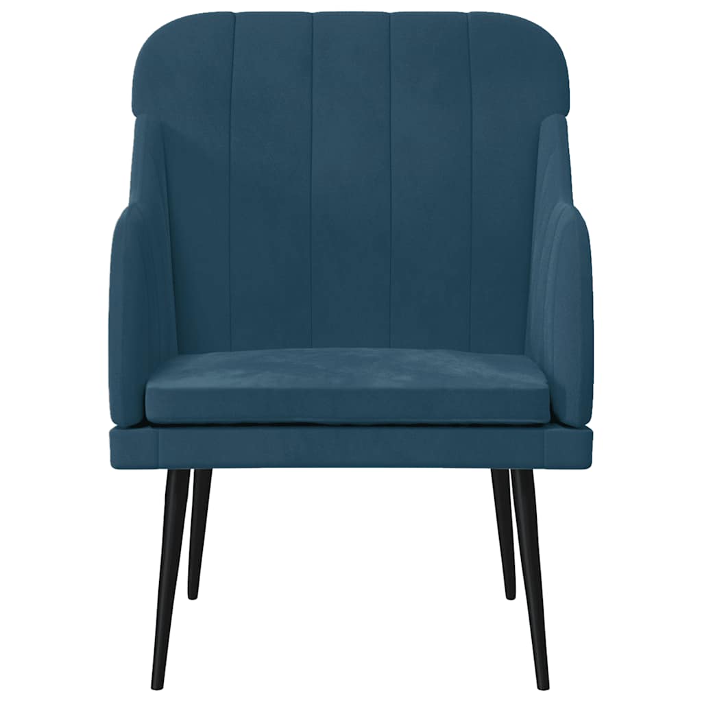 Poltrona Blu 63x76x80 cm Velluto