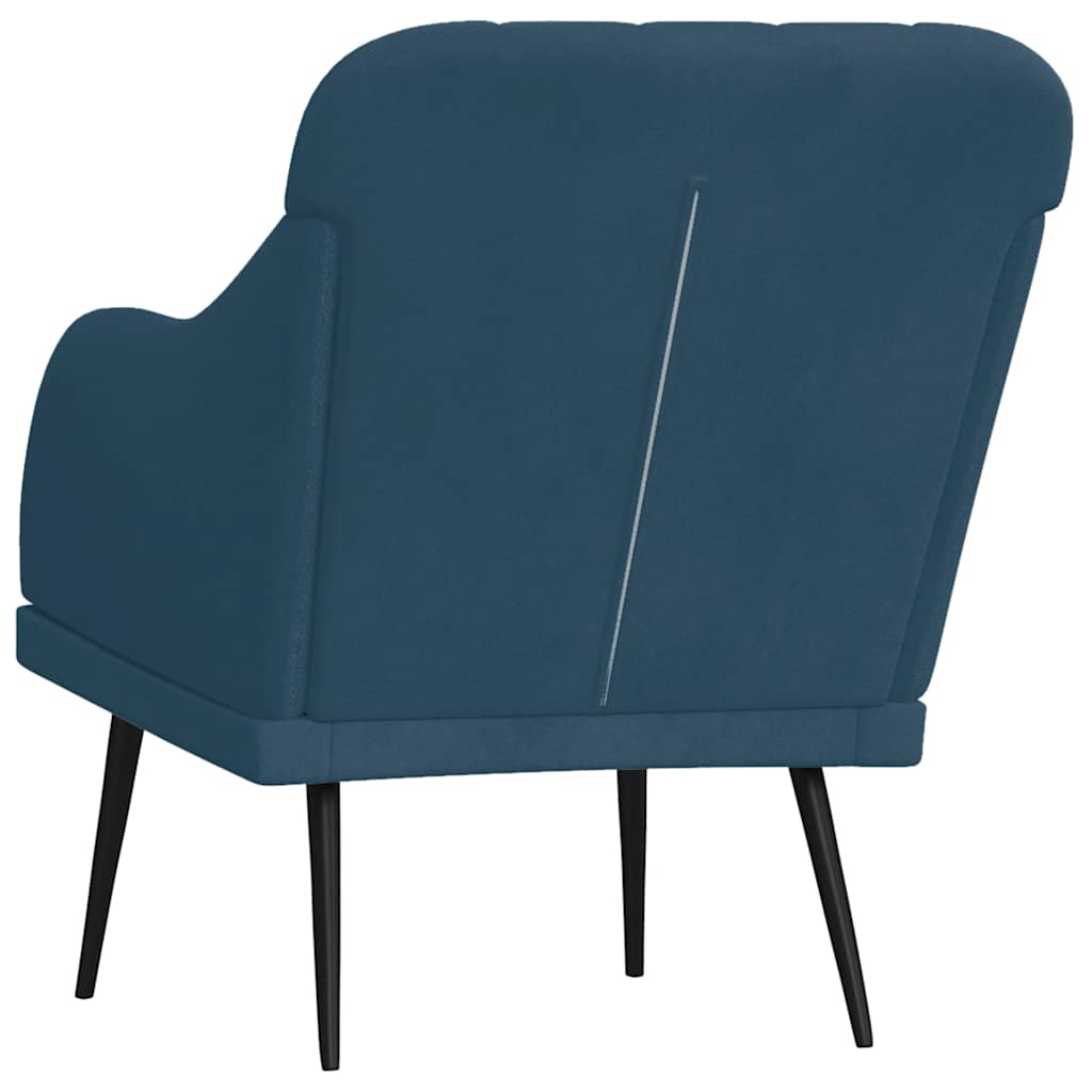Poltrona Blu 63x76x80 cm Velluto