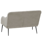 Panca Grigio Chiaro 110x76x80 cm in Velluto